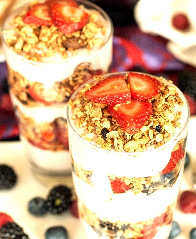 Recipe: Berry Parfaits with Fresh Strawberry Cream