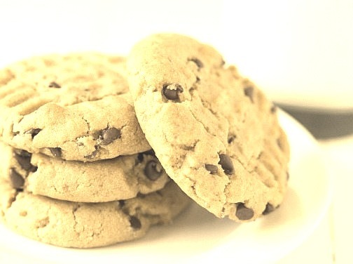 Peanut butter-pretzel chocolate chip cookies by Brown Eyed Baker on Flickr.