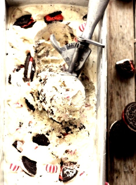 Peppermint Cookies and Cream Ice Cream by (Completely Delicious)