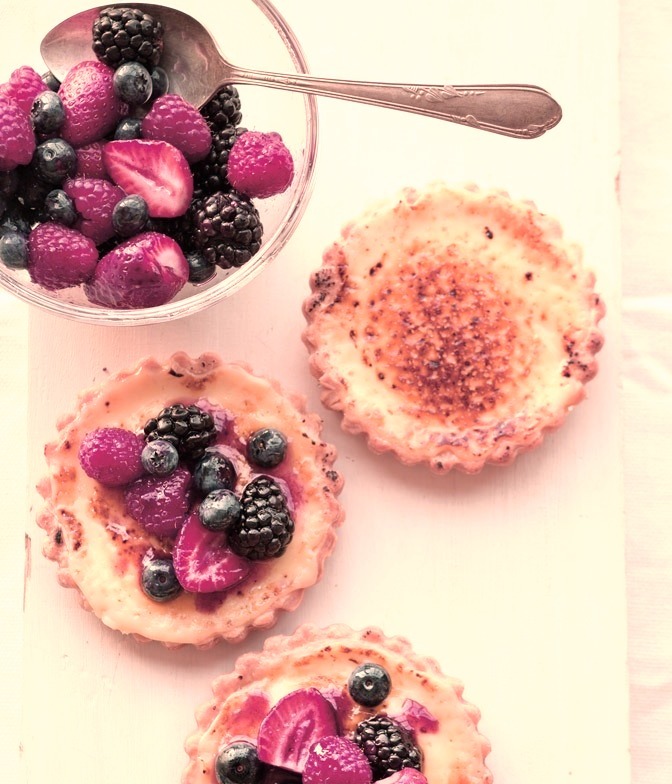 Buttermilk Tartlets with Fresh Berries