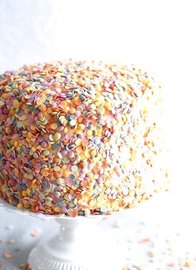 How To Decorate A Confetti Sprinkle CakeSource