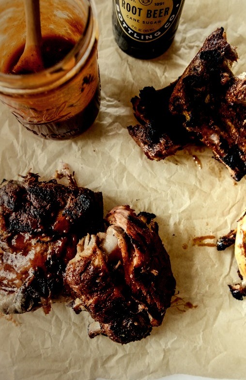 grilled baby back ribs with root beer bbq sauce