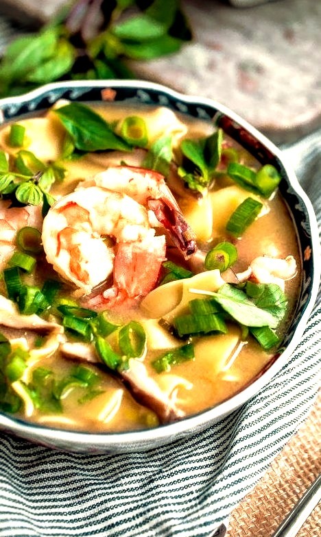 Asian Shrimp and Noodle Soup Blogging Over Thyme